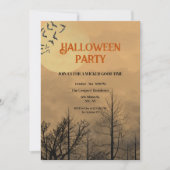 Invitation Pleine lune Dusk Dark Woods Halloween (Devant)