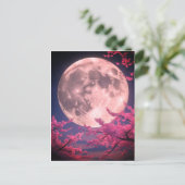 Invitation Pleine lune et fleurs de cerisiers - Él (Debout devant)