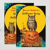 INVITATION PLEINE LUNE HALLOWEEN  (Devant / Derrière)