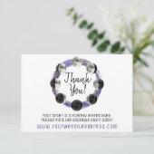 Invitation Pleine lune Merci aquarelle Lunaire (Debout devant)