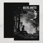 Invitation Pleine lune mystique personnalisée (Devant / Derrière)