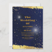 Invitation Pleine lune Sky Night sous les étoiles Mariage (Devant)
