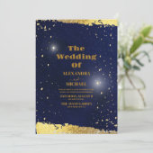 Invitation Pleine lune Sky Night sous les étoiles Mariage (Debout devant)