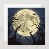 Invitation Pleine Lune Sombres (Devant / Derrière)
