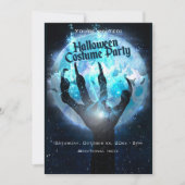 Invitation Pleine lune Transformation Parti Halloween (Devant)