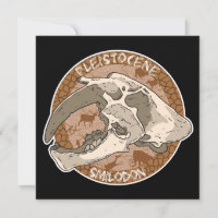 Pléistocène Paléoart Smilodon Crâne