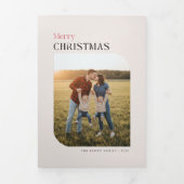 Invitation pliable en trois volets avec collage de (Page de couverture)