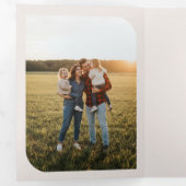 Invitation pliable en trois volets avec collage de (Intérieur en premier)