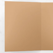 Invitation pliable personnalisable - Sable chaud (Intérieur en premier)