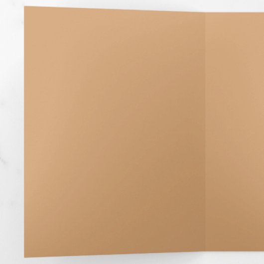 Invitation pliable personnalisable - Sable chaud (Intérieur en premier)