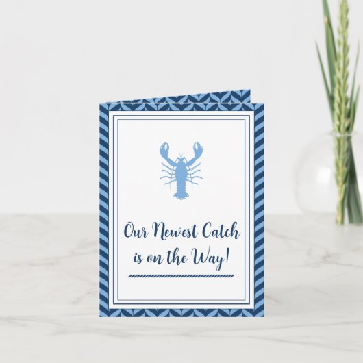 Invitation pliable pour Baby Shower sur le thème d (Devant)