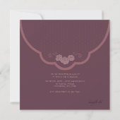 Invitation pliable Rose (Dos)