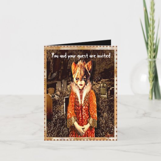 Invitation plié Hallow's Eve Special Halloween (Devant)