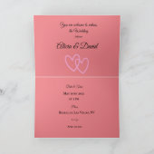 Invitation pliée (Intérieur)