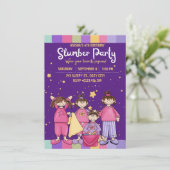 Invitation pliée à la fête d'anniversaire de Stwoo (Debout devant)