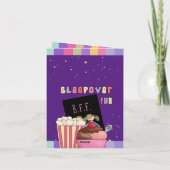 Invitation pliée à la fête d'anniversaire de Stwoo (Dos)