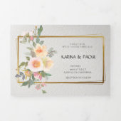 Invitation pliée à trois lettres (Page de couverture)