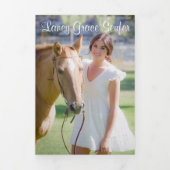 Invitation pliée à trois lettres (Page de couverture)