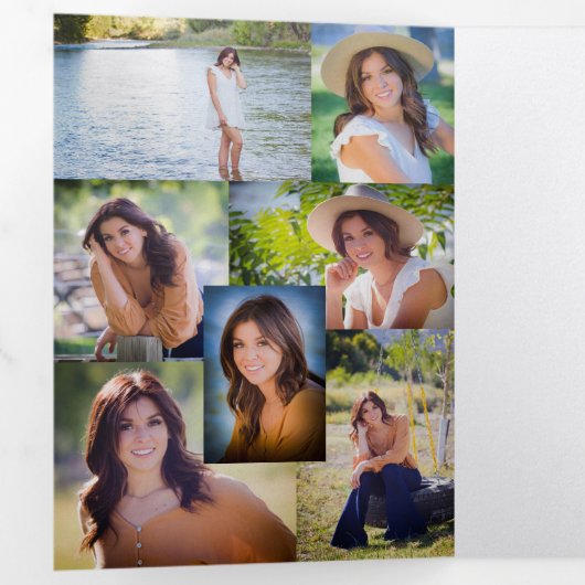 Invitation pliée à trois lettres (Intérieur en premier)