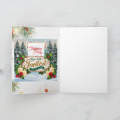 Invitation pliée chrismas (Intérieur)