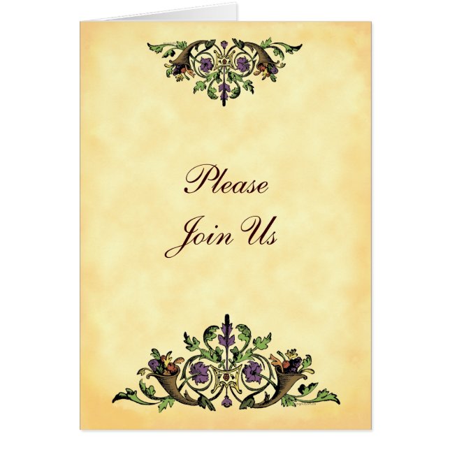 Invitation pliée de Cornucopia Thanksgiving (Devant)