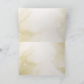 Invitation pliée en blanc (Intérieur)