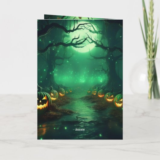 Invitation pliée Halloween (Dos)