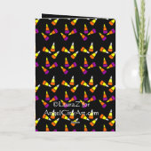 Invitation pliée Halloween Candy Corn (Dos)