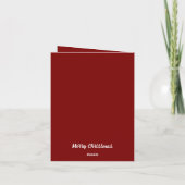 Invitation pliée Joyeux Noël (Dos)