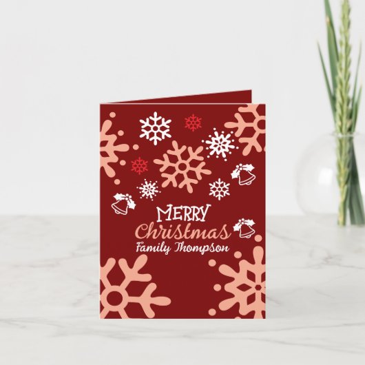 Invitation pliée Joyeux Noël (Devant)
