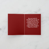 Invitation pliée Joyeux Noël (Intérieur)