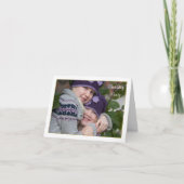 Invitation pliée photo encadrée (Devant)