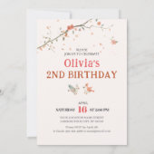 Invitation pliée pour une fête des fleurs avec des (Dos)