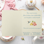 Invitation pliée Tea Party