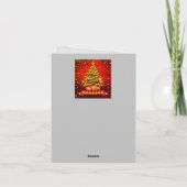 Invitation pliée téléchargeable Stockage de Noël (Dos)