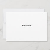 Invitation pliée vide (Dos)