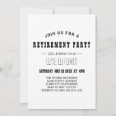 Invitation plongée à la retraite (Dos)