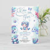 Invitation Plongée bleue dans Five Under the Sea 5e anniversa (Debout devant)