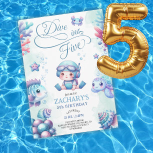 Invitation Plongée bleue dans Five Under the Sea 5e anniversa