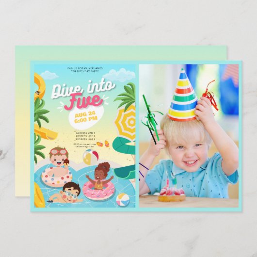 Invitation Plongée rétro à cinq ans (Devant / Derrière)