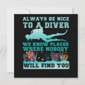 Invitation Plongée Sous-Marine Soyez Toujours Agréable À Un P (Devant)