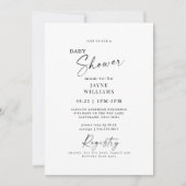 Invitation Plongée sur l'invitation Baby shower de scène (Devant)