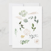 Invitation Plongée sur l'invitation Baby shower de scène (Dos)