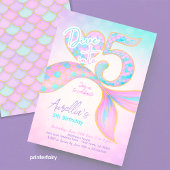 Invitation Plonger dans cinq sirènes Anniversaire