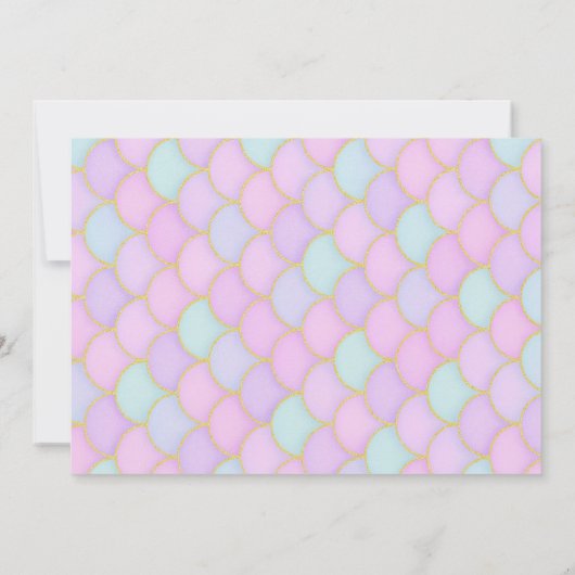 Invitation Plonger dans cinq sirènes Anniversaire (Dos)