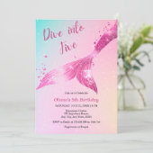 Invitation Plongez dans cinq filles de sirènes 5e anniversair (Debout devant)