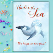 Invitation Plongez dans cinq filles de sirènes orange 5e anni