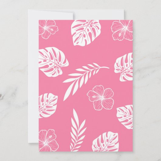 Invitation Plongez dans cinq Retro 5ème piscine fête d'annive (Dos)