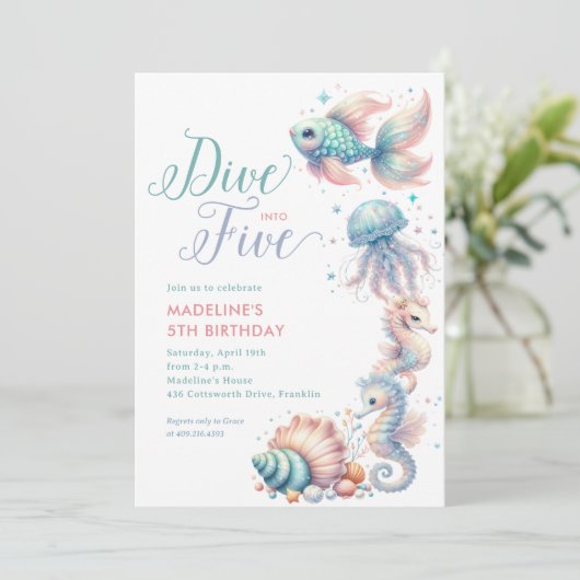 Invitation Plongez dans cinq sirènes 5e anniversaire (Debout devant)