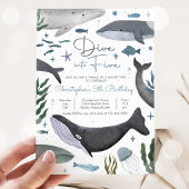 Invitation Plongez Dans Cinq Sous La Baleine De Mer Anniversa